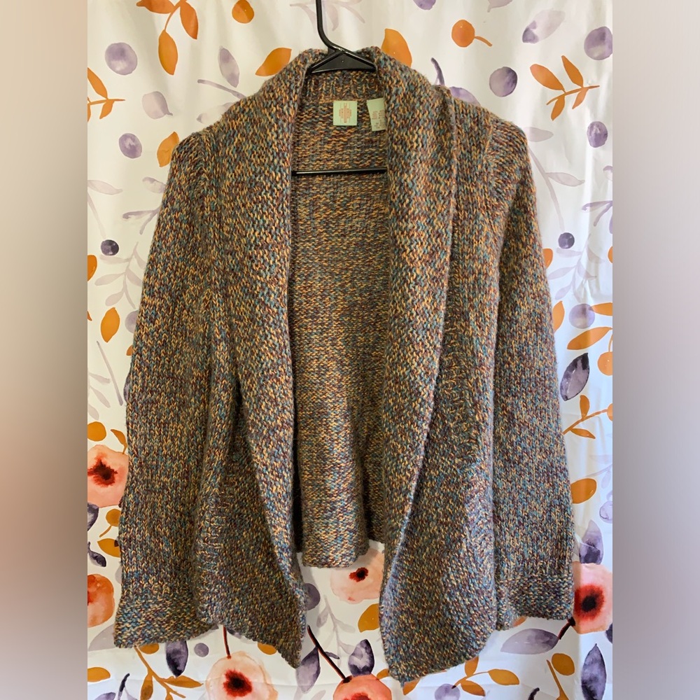 HWR Multicolor Knit Cardigan Sz S